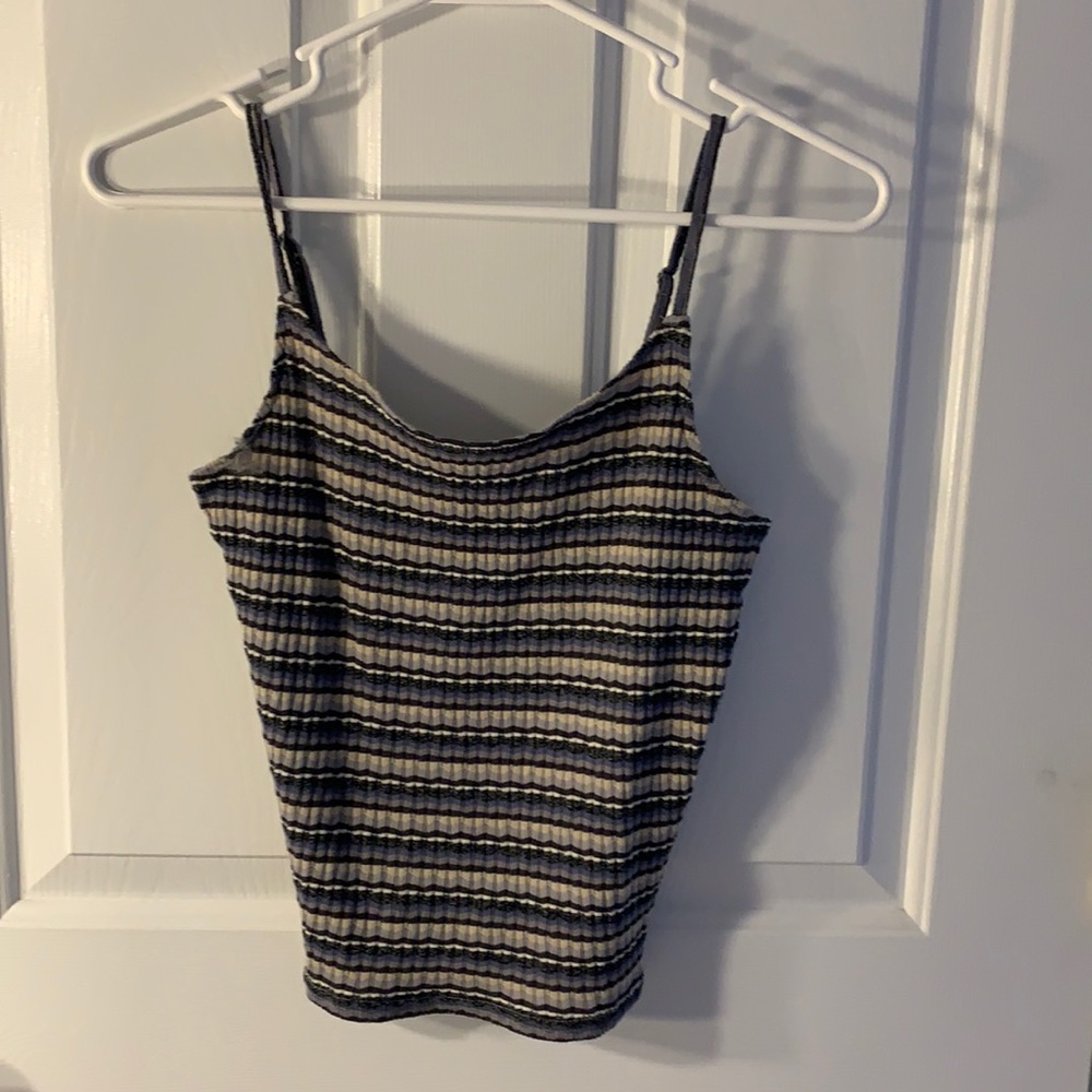 American Eagle Black striped tank top - size S